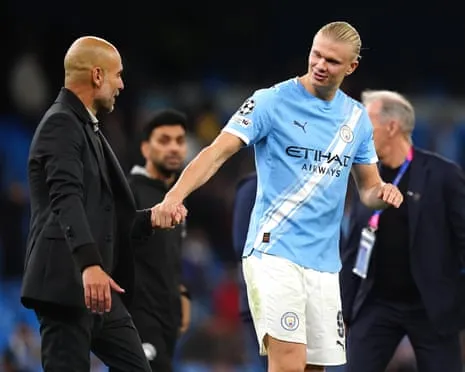 Erling Haaland Becomes Part of Exclusive UCL 50-Goal Group, Praised by Guardiola as CR7 and Messi's Peer