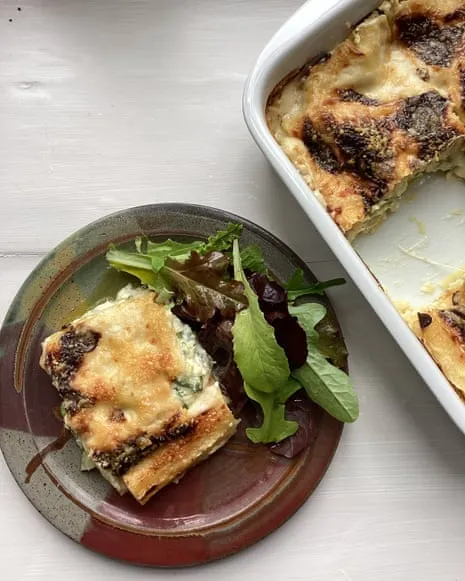 A Classic Dish for Lasagne with Courgette and Cheese Medley